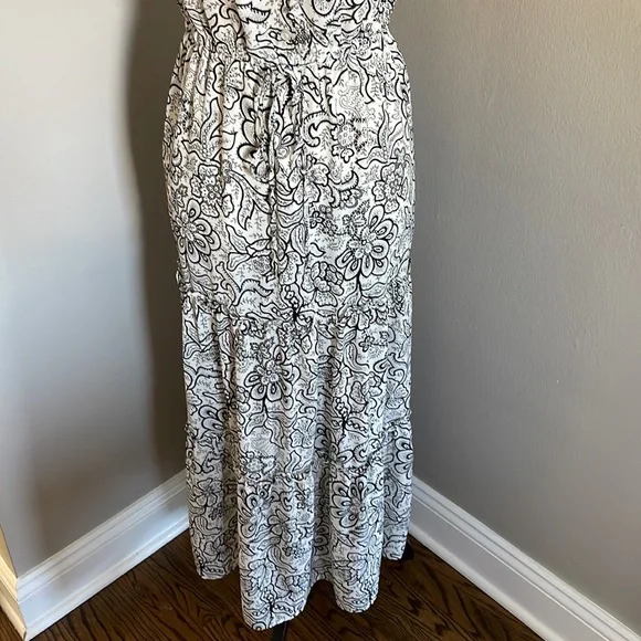 Who What Wear floral black white dress - Picture 4 of 11